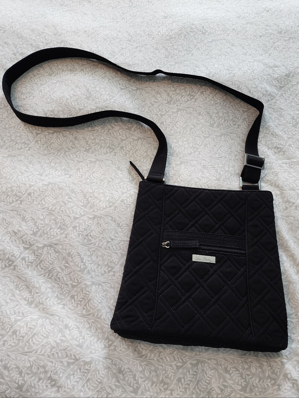 Vera Bradley Hipster Black Quilted Crossbody Bag